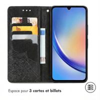 imoshion Etui de télephone Mandala Samsung Galaxy A35 - Noir