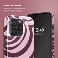 Selencia Coque arrière Vivid avec MagSafe Apple iPhone 15 Pro - Wavy Swirl Pink Plum