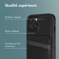 imoshion Coque arrière avec porte-cartes et support Apple iPhone 14 - Noir
