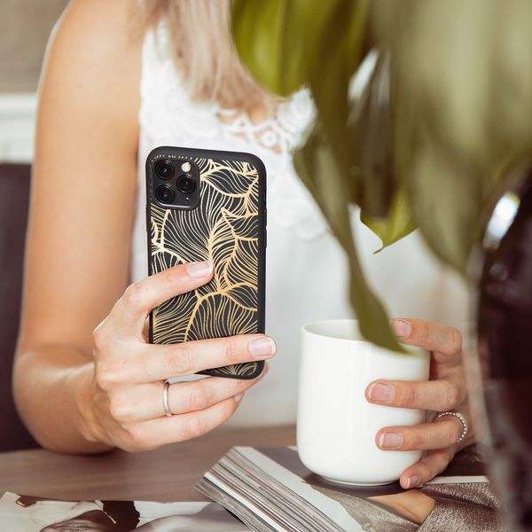 imoshion Coque Design Apple iPhone 12 (Pro) - Golden Leaves