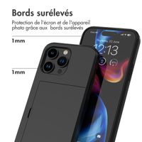 imoshion Coque arrière avec porte-cartes Apple iPhone 15 Pro Max - Noir