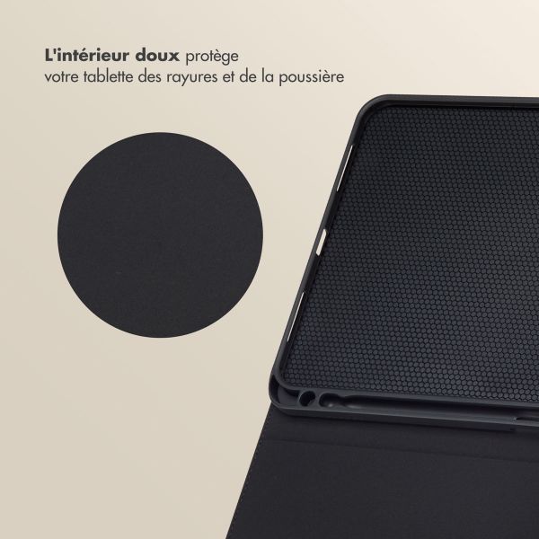 Selencia Coque tablette Sabi avec imprimé léopard Apple iPad 11 (2025) 11 pouces A16 / iPad 10 (2022) 10.9 pouces - Soft Ivory