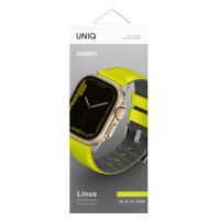 Uniq Bracelet Linus AiroSoft™ en silicone Apple Watch | 44/45/46/49 mm - Lime Green