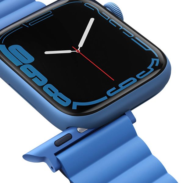 Uniq Bracelet Revix réversible Apple Watch | 44/45/46/49 mm - Caspian (Blue/Black)