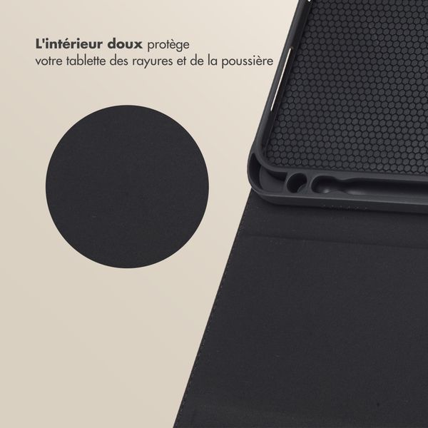 Selencia Coque tablette Sabi avec imprimé léopard Samsung Galaxy Tab A11 Plus - Mocha Brown