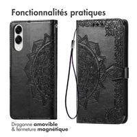 imoshion Etui de télephone Mandala Samsung Galaxy S25 Edge - Noir