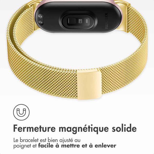 imoshion Bracelet magnétique milanais Xiaomi Smart Band 8 / 9 - Doré