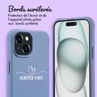 Coque Color MagSafe avec cordon amovible et photo et/ou texte personnalisés Apple iPhone 15 - Petit cœur orné