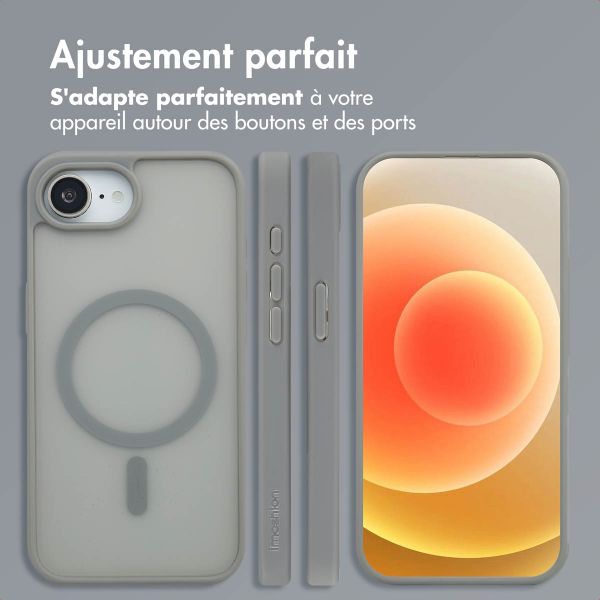 imoshion Coque Color Guard avec MagSafe Apple iPhone 17e / 16e - Gris
