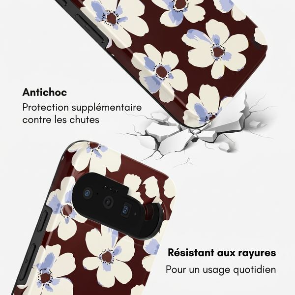 Selencia Coque arrière Vivid avec MagSafe Google Pixel 11 Pro - Choco Flower Pop
