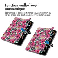 imoshion Coque tablette Design Trifold Apple iPad Pro 11 (2025) M5 / (2024) M4 - Floral Water Color