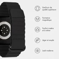 imoshion Bracelet magnétique en cuir synthétique Apple Watch | 44/45/46/49 mm - Noir