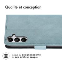 imoshion Étui de télephone portefeuille de luxe Samsung Galaxy S25 Plus - Bleu clair