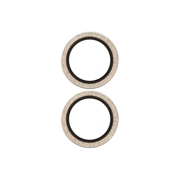 PanzerGlass Protection Caméra Hoops Optic Rings Apple iPhone 17 - Or Pailleté