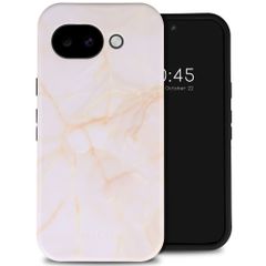 Selencia Coque arrière Vivid avec MagSafe Google Pixel 10a - Golden Beige Marble