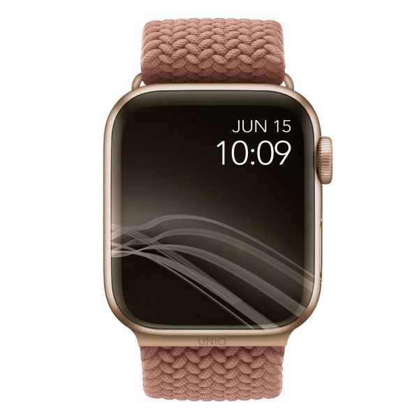 Uniq Bracelet tressé Aspen Apple Watch | 44/45/46/49 mm - Grapefruit Pink