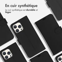Accezz Étui de télephone Wallet Apple iPhone 15 Pro Max - Noir