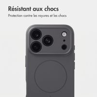 Accezz Coque Grip avec MagSafe Apple iPhone 18 Pro / 17 Pro - Gris