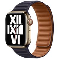 Apple Bracelet Leather Link Apple Watch | 38/40/41/42 mm - Taille S/M - Ink