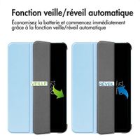 imoshion Coque tablette Trifold Apple iPad 11 (2025) 11 pouces A16 / iPad 10 (2022) 10.9 pouces - Bleu clair
