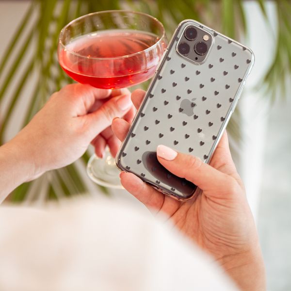 imoshion Coque Design Samsung Galaxy S21 - Hearts All Over Black