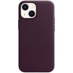 Apple Coque Leather MagSafe Apple iPhone 13 Mini - Dark Cherry