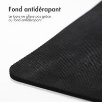 imoshion Tapis de souris - Tapis de souris en similicuir - 21 x 26 cm - Noir