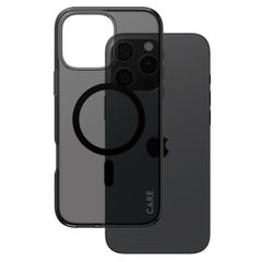 CARE by PanzerGlass Coque Smokey Urban Combat MagSafe Apple iPhone 16 Pro Max - Smokey