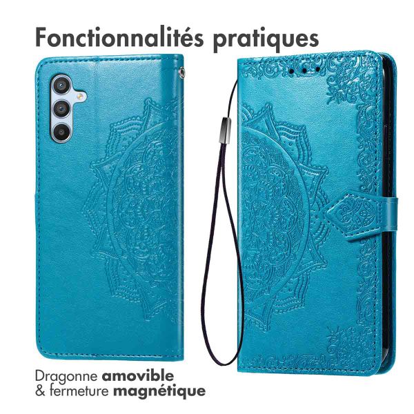 imoshion Etui de télephone Mandala Samsung Galaxy A36 - Turquoise