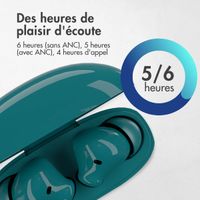 imoshion Aura Pro Écouteurs intra-auriculaires sans fil - Réduction active du bruit (ANC) - Petrol Green