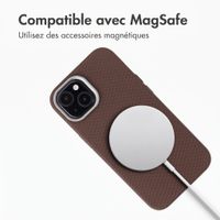 Accezz Coque arrière Mesh avec MagSafe Apple iPhone 14 / 13 - Marron