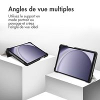 imoshion Coque tablette Design Trifold Samsung Galaxy Tab A11 / A9 8.7 pouces - White Marble