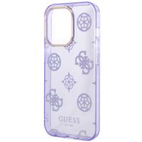 Guess Coque Peony Glitter Apple iPhone 14 Pro Max - Lila