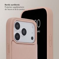 Selencia Coque de télephone Nova avec cordon et porte-cartes Apple iPhone 18 Pro / 17 Pro - Dusty Rose
