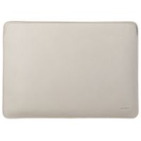 Accezz Leather Pochette ordinateur le Apple MacBook 14 pouces - Beige