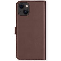 Selencia Étui portefeuille en cuir véritable Apple iPhone 13 Mini - Marron