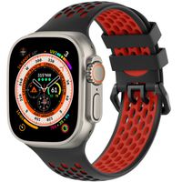 imoshion Bracelet sport en silicone avec boucle Apple Watch | 44/45/46/49 mm - Black / Red