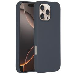 Accezz Coque Liquid Silicone avec MagSafe Apple iPhone 16 Pro Max - Bleu foncé