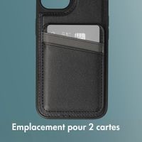 imoshion Coque arrière avec porte-cartes et support Apple iPhone 15 - Noir