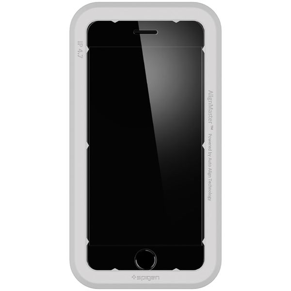 Spigen Protection d'écran en verre trempé AlignMaster Full Cover Apple iPhone SE (2022 / 2020) / 8 / 7