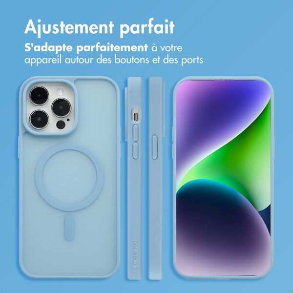 imoshion Coque Color Guard avec MagSafe Apple iPhone 14 Pro Max - Bleu clair