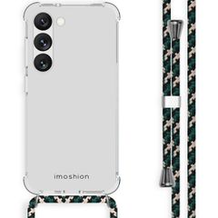 imoshion Coque arrière transparente avec cordon Samsung Galaxy S23 - Green Multi Color