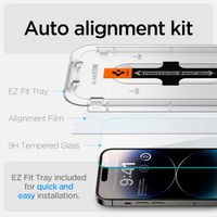 Spigen Protection d'écran en verre trempé GLAStR Fit 2 Paquets + Applicator Apple iPhone 14 Pro