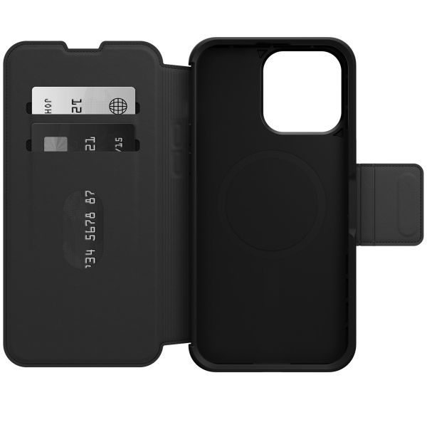 OtterBox Étui de télephone portefeuille Strada MagSafe Apple iPhone 15 Pro Max - Noir