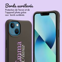 Coque Color MagSafe avec cordon amovible et photo et/ou texte personnalisés Apple iPhone 13 - Nom