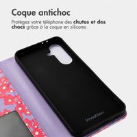 imoshion Étui de télephone portefeuille Design Samsung Galaxy A56 - Dusty Rose Blossoms