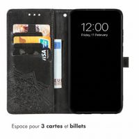 imoshion Etui de télephone Mandala Samsung Galaxy A18 (4G) / A17 (4G/5G) - Noir