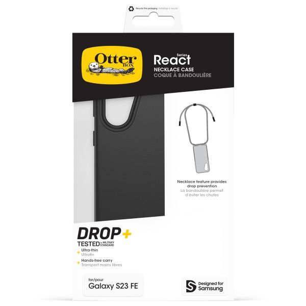 OtterBox Coque arrière React Necklace Samsung Galaxy S23 FE - Noir