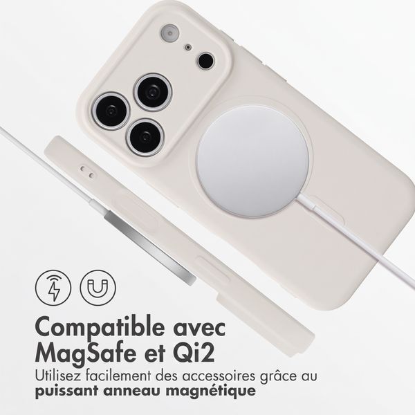 imoshion Coque Couleur avec MagSafe Apple iPhone 18 Pro / 17 Pro - Beige