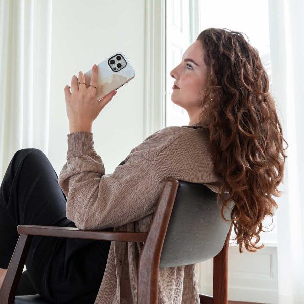Selencia Coque arrière Vivid Apple iPhone 11 - Marble Light Brown